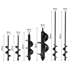 Садовый плантатор, спиральная Буровая головка, буровая лампа для цветов, шнек для двора, постельное белье для садоводства, посадочный столб, инструменты для сбора отверстий