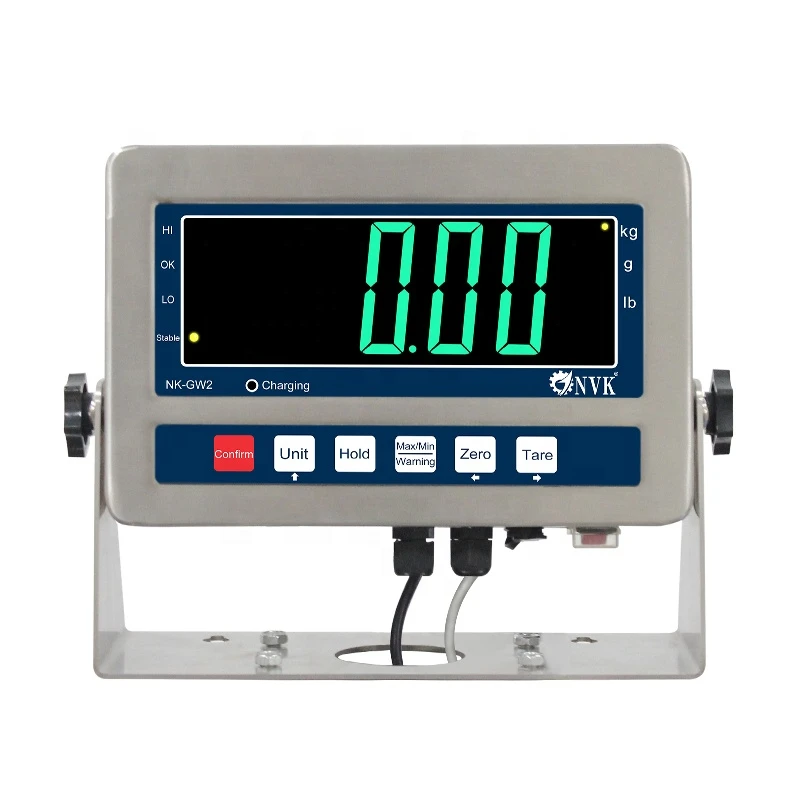 

Stainless Steel Weighing Indicator Waterproof LED Large Screen Digital Weighing Scale for Platform Floor Scale