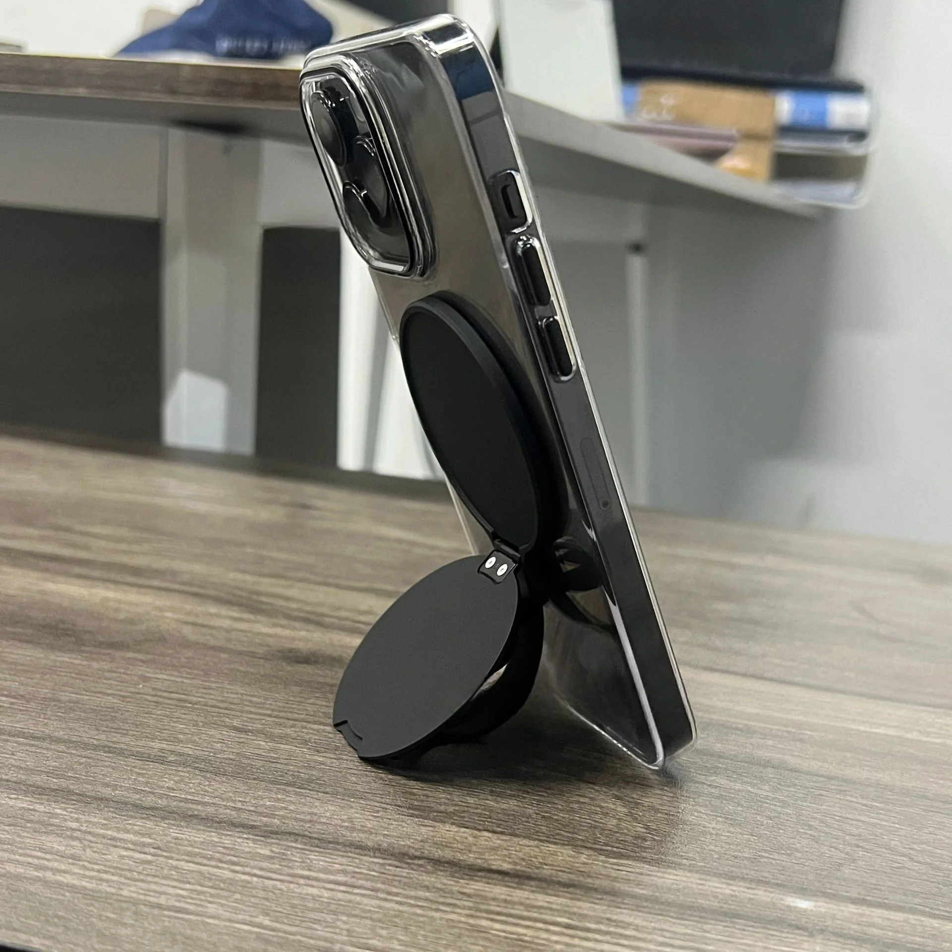 Для MagSafe магнитный складной держатель для телефона на присоске силиконовый