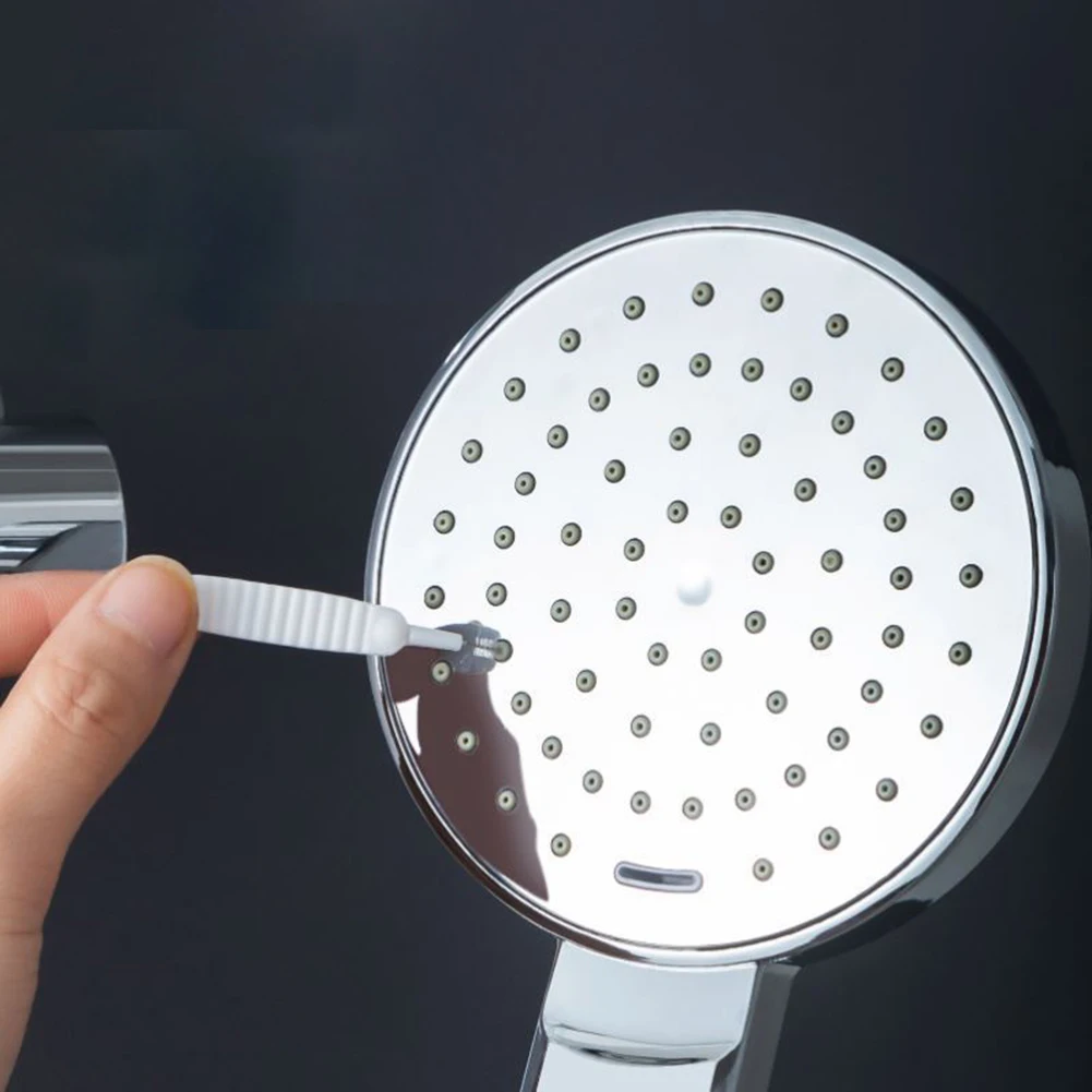 

10Pcs Shower Head Hole Cleaning Brush White Small Brush Pore Gap Clean Anti-clogging Nylon For Kitchen Toilet Phone Hole Home