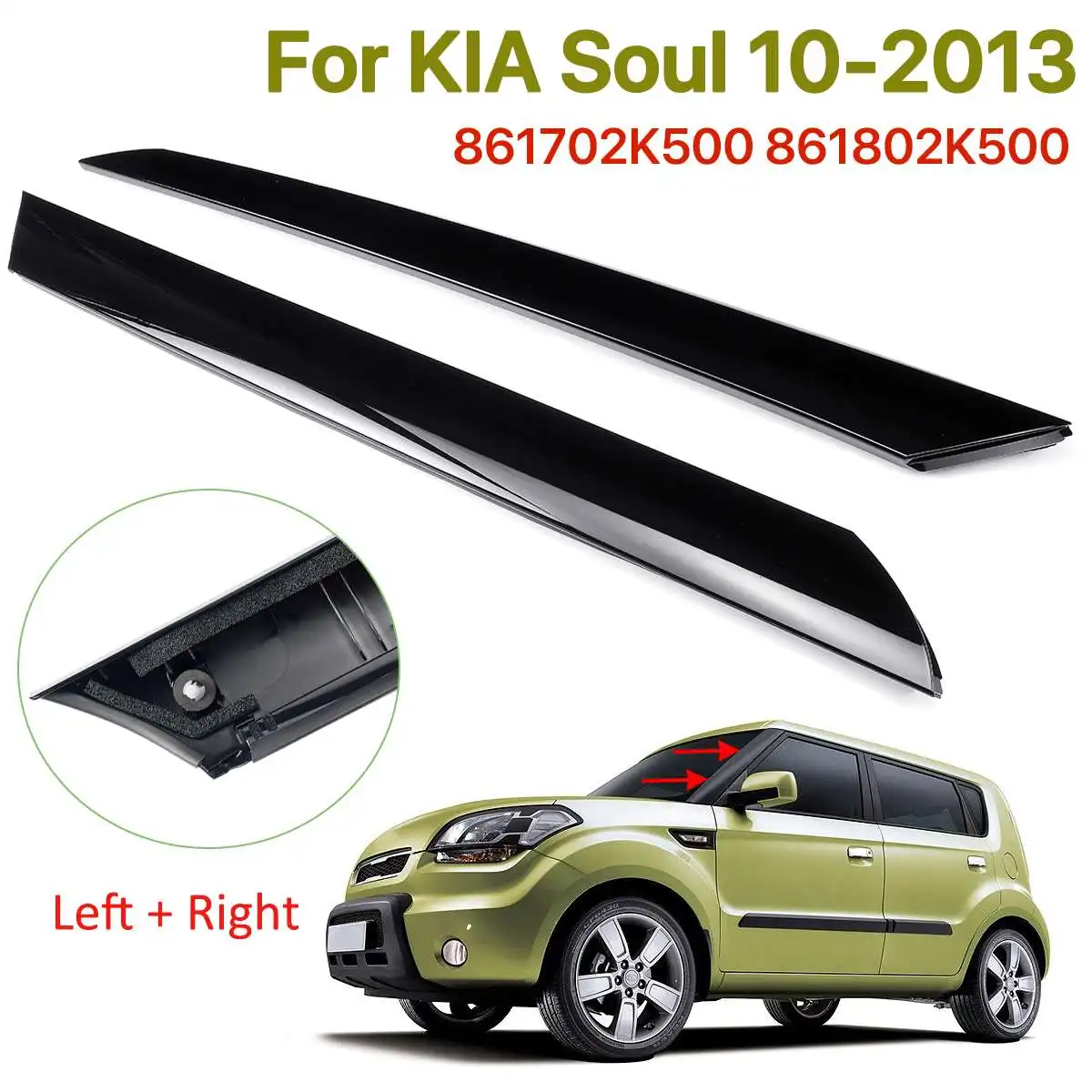 

Отделка передней панели лобового стекла автомобиля подходит для Kia для Soul 2010-2013 861702K500 861802K500 автомобильные аксессуары
