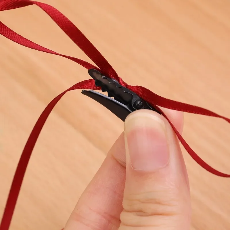 Винтажные заколки для волос с бантом женщин и девочек однотонные милые длинные