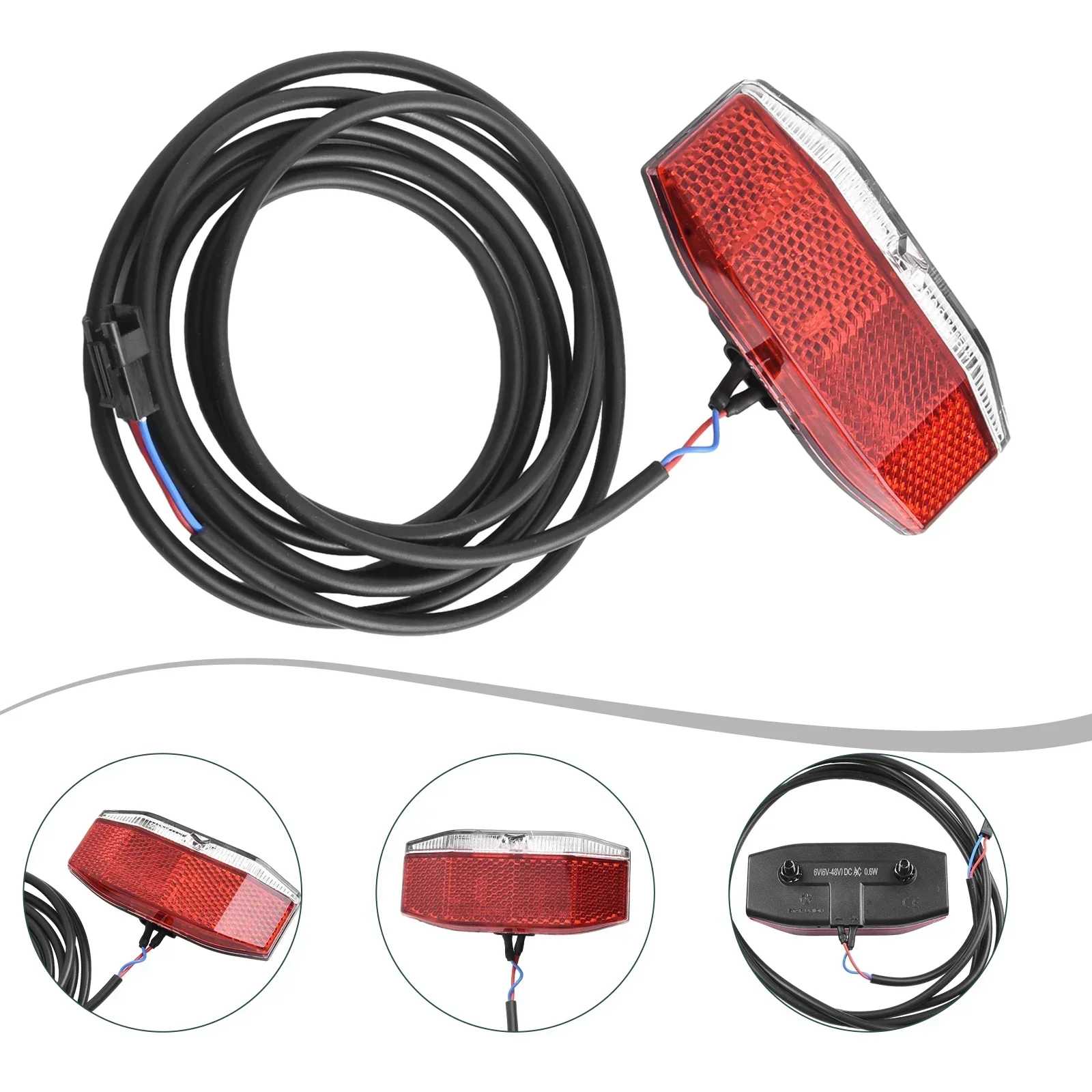 WUXING 6-48 В электрический велосипед электровелосипед задняя фонарь фара