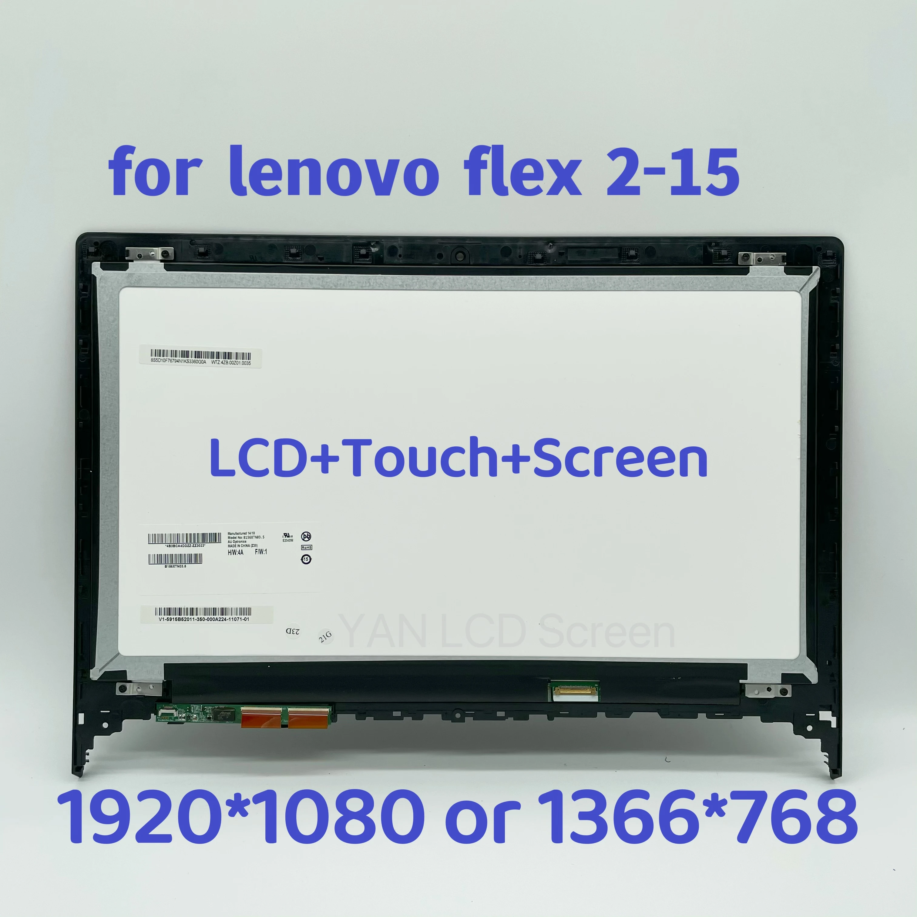 Оригинальный 15 6 Для lenovo flex 2-15 ЖК-дисплей сенсорный экран дигитайзер в сборе с