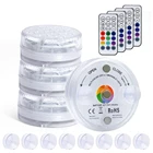 Погружной RGB-светильник с магнитом, 13 светодисветодиодный, подводный ночник для бассейна, вазы, чаши, свадьбы, вечеринки, декоративная лампа для сада, пруда