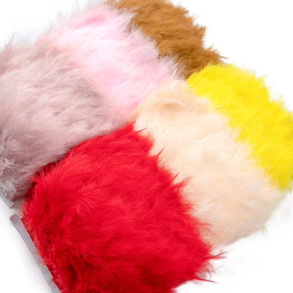 Разноцветные перья индейки марабу декоративная пушистая натуральная перьевая