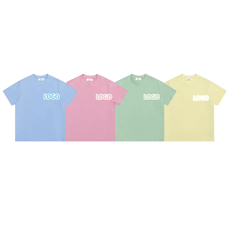 

Мужская и женская футболка с круглым вырезом, из чистого хлопка