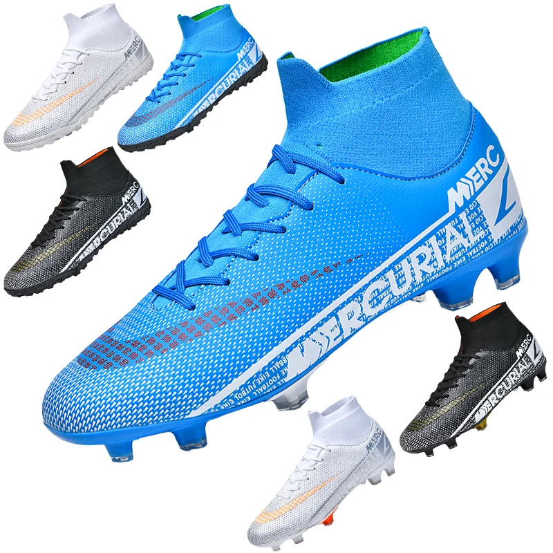 36-45 Football Shoes Men's Adult High Ankle Football Boots Outdoor Grass Youth Academy Training Ultralight Football Sports Boot