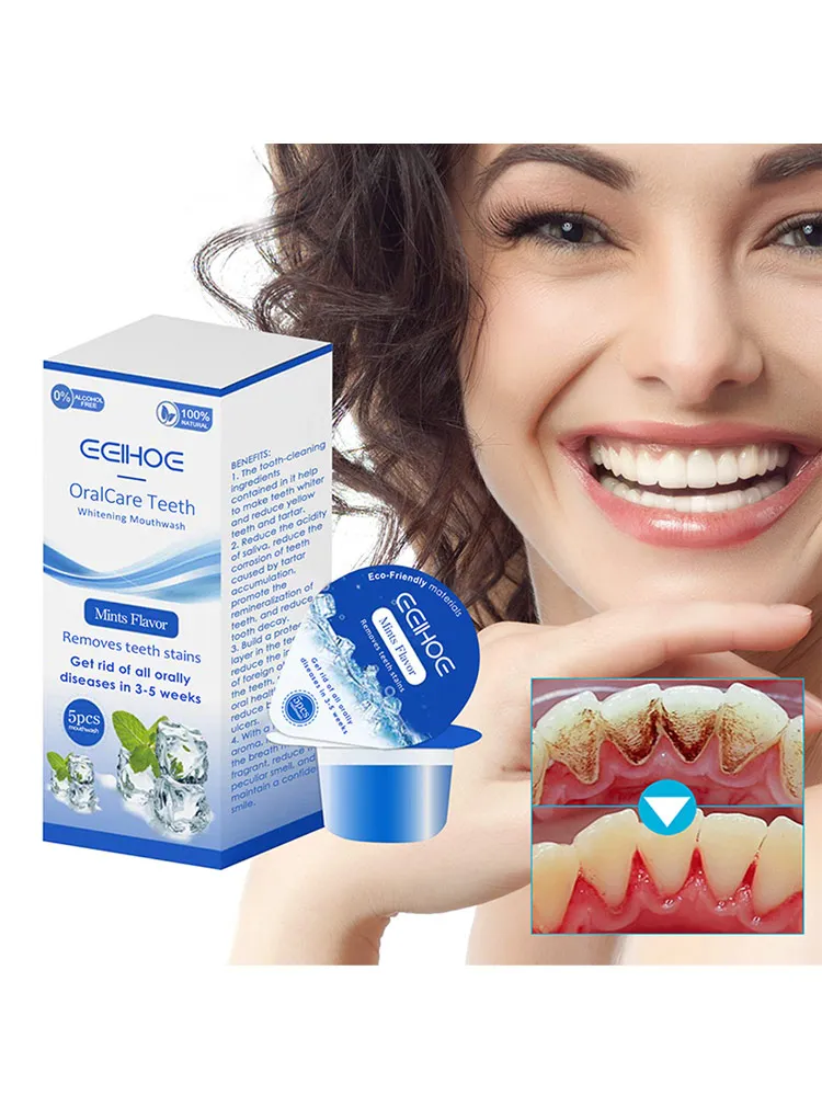 

EELHOE Mint Tooth Whitening Mouthwash Portable Deep Cleaning Of Oral Odor Teeth Care Refresh Postprandial Cleaning Mouthwash
