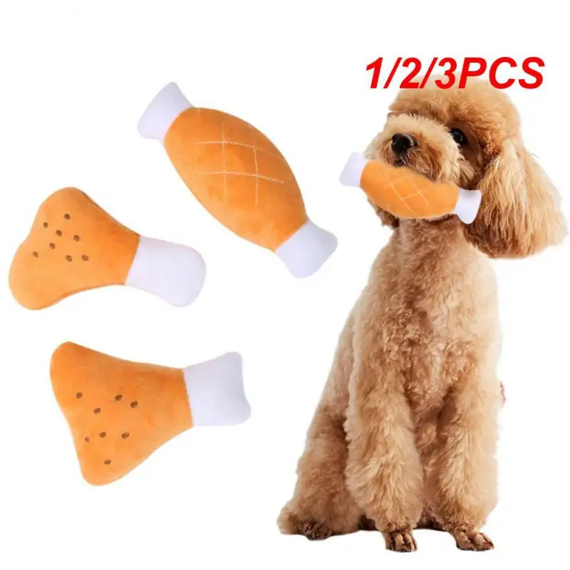 

1/2/3PCS Bone Shape Plush Fabric Durable To Bite Enlightening And Amusing Grinding And Cleaning Teeth Comfortable And Soft