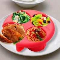 meal portion control plates accurate round cavities pp household meal measure for home