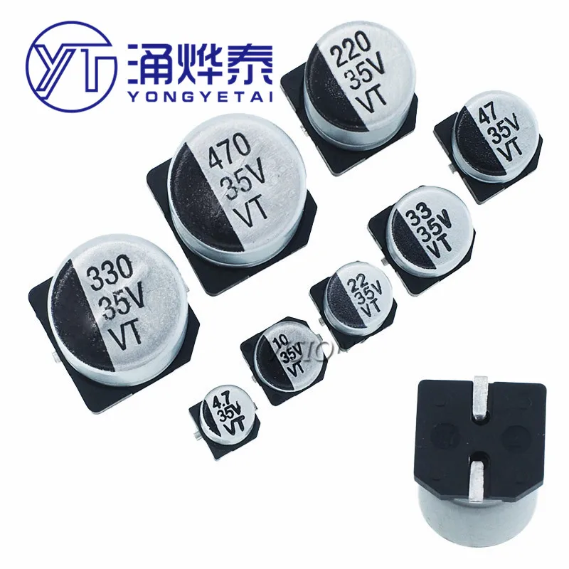 YYT Patch 35 В 25 алюминиевый электролитический конденсатор 4 7 мкФ/10 мкФ/22 мкФ/33 мкФ/47