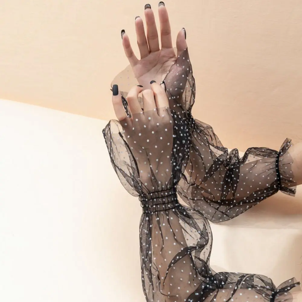 

Loose Arm Warmers Anti-UV Cycling Gloves Sun Protection Cover Lace Arm Warmers Sunscreen Sleeve Ice Silk Sleeves