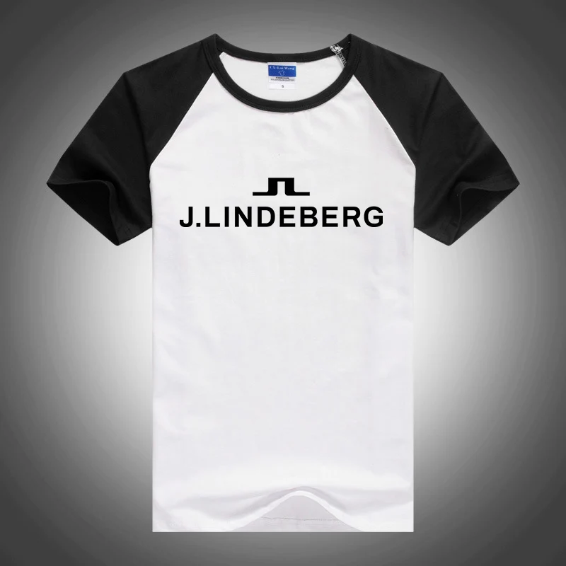 

J Lindeberg Printed Fashion Hip Hop Tee Shirt Summer T-shirt Cotton Mens Raglan Short Sleeve Breathable O Neck Streetwear Tops