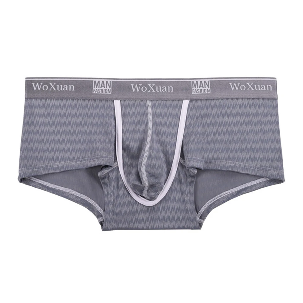 Breathable Soft Mens Boxer Bulge Pouch Underwear Briefs Shorts U Convex Pouch Boxershorts Men Scrotum Panties Gay Flat Boxers