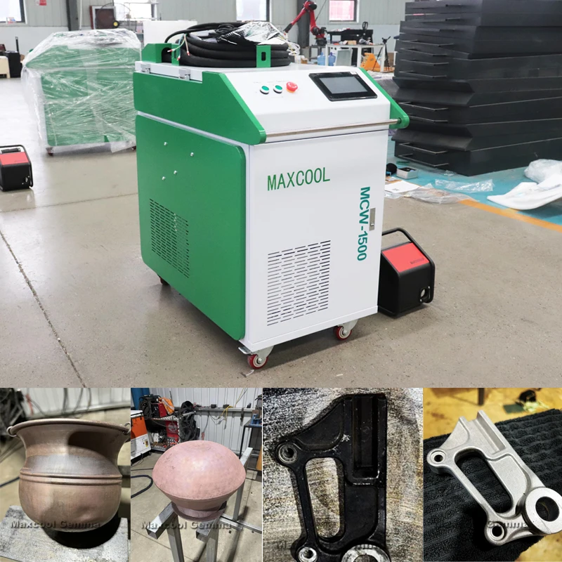 Maxcool Ручные 1500 Вт 3 в 1 волоконно-лазерные чистящие станки для резки и сварки