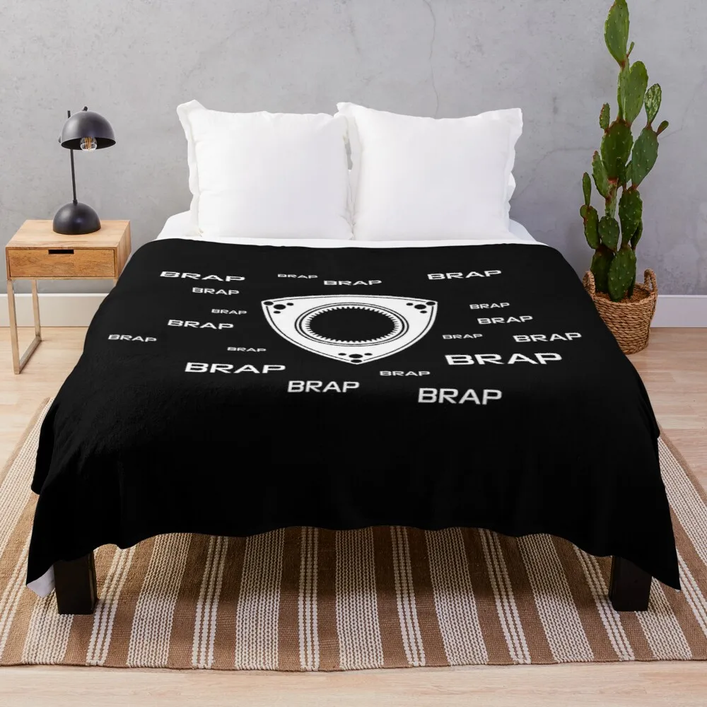 

Rotary Brap (the noise a rotary engine makes) Throw Blanket vintage blanket quilt blanket