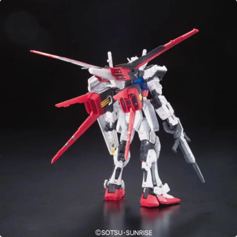 Фото Оригинальный комплект модели Bandai Gundam Rg 03 1/144 Aile Strike Gundam, аниме, коллекция экшн-фигурок, серия игрушек для мальчиков, подарки на день рождения №4