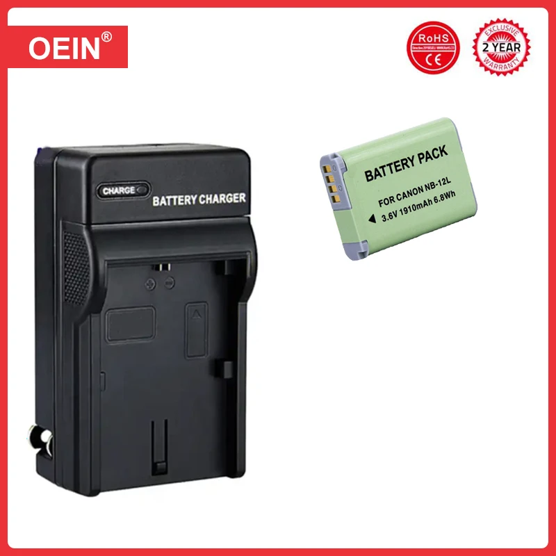 Аккумулятор NB-12L NB 12L NB12L емкостью 1910 мАч для Canon PowerShot G1 X Mark II G1X 2 N100 VIXIA mini