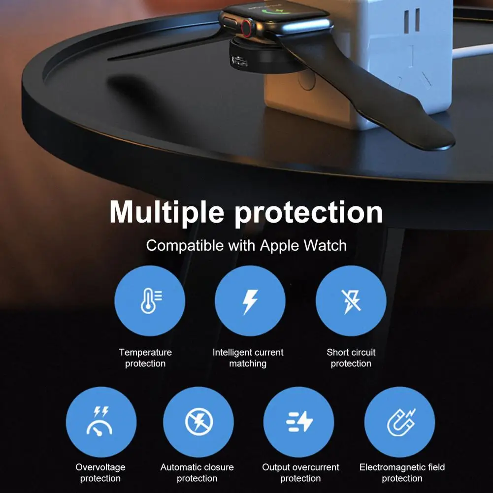 Беспроводное зарядное устройство для часов магнитное Apple Watch USB Type-C док-станция