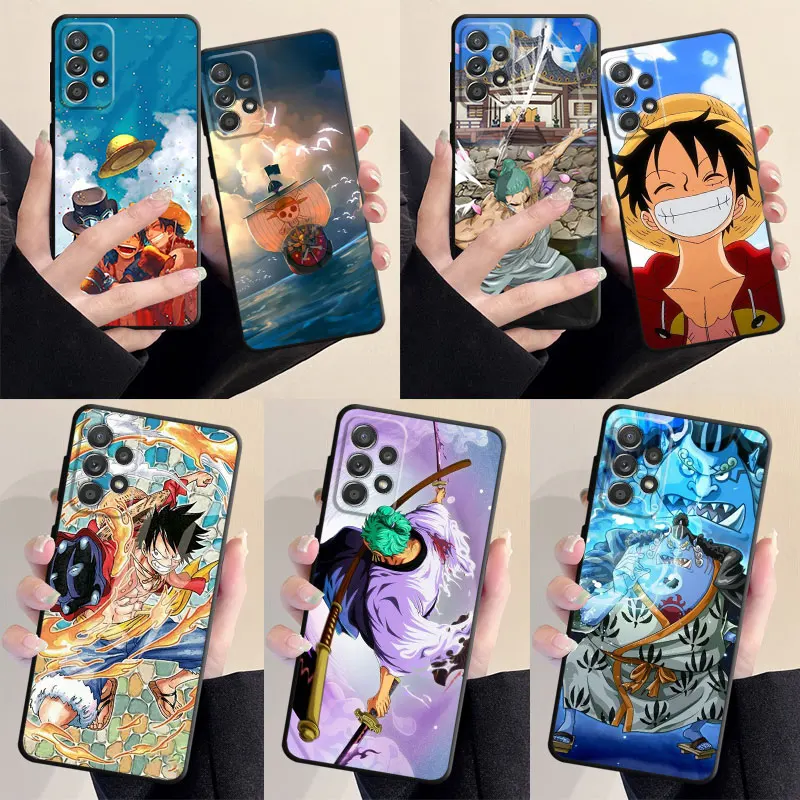 Чехол для телефона из аниме Z-Zoro-Luffys, чехол для Samsung GalaxyA12, A73, A13, A41, A71, A33, A52, A32, A42, A22, A23, A51, A21s, A52s, черный