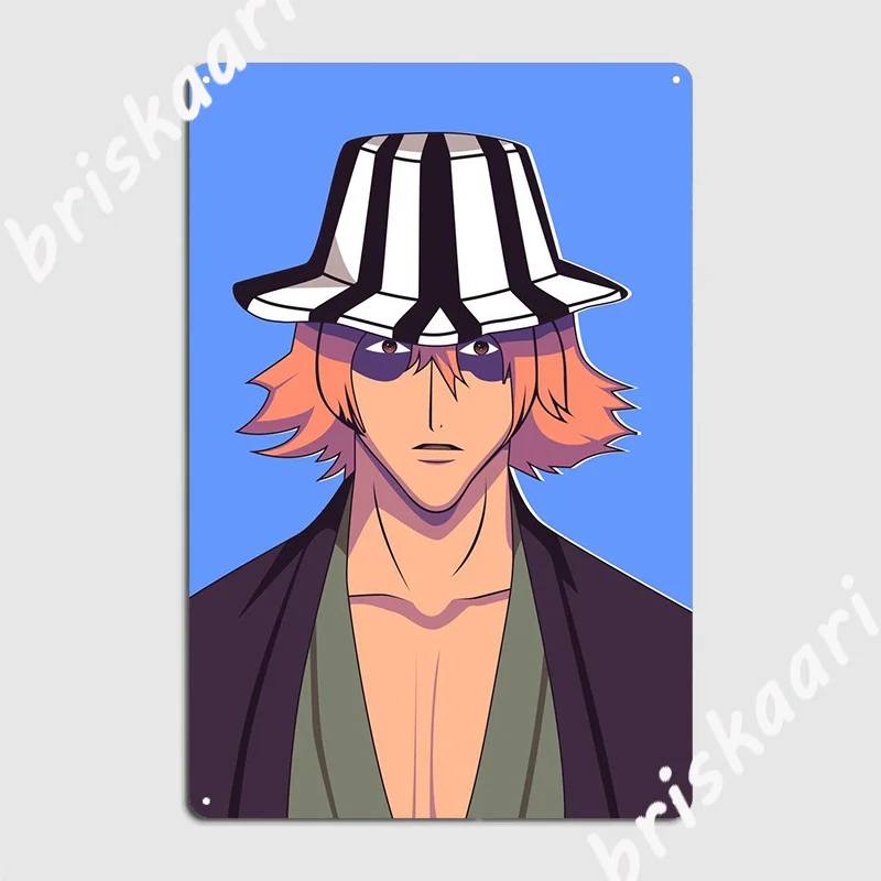 

Kisuke Урахара отбеливатель металлический знак роспись картина паб гараж настроить стену пещера жестяной знак плакат