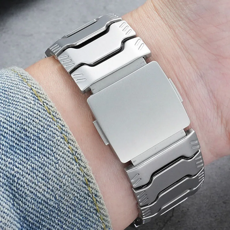 Самодельный ремешок для часов Casio 5672, серия G-SHOCK MTG-B3000, усовершенствованный легкий ремешок из титанового сплава и силикона. (art.: 3920dd317134e) - 3920dd317134e