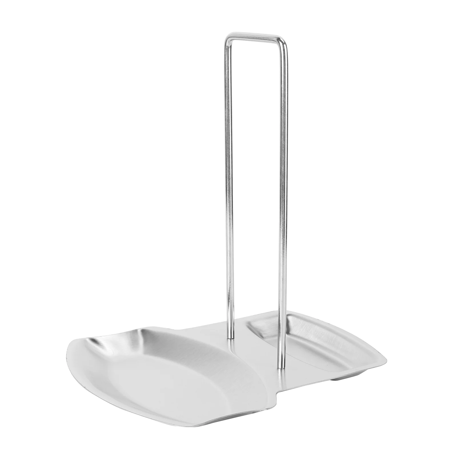 

Holder Spoon Lid Kitchen Pot Resttool Stainless Steel Pan Stand Cover Rackcooking Decorutensil Countertop