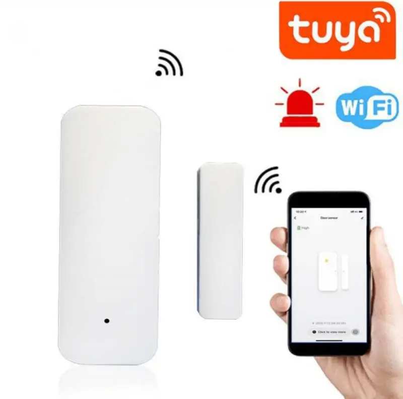 

RYRA Tuya WiFi Smart Door Sensor Door Open Closed Detectors Smart Home Security Protection Alarm System Smart Life APP Control