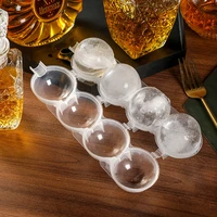 4 hole sphere whiskey ice cream ball mould round jelly ice cube maker molds diy cocktail hockey make tools for home bar party