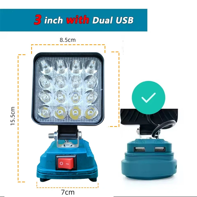 

Портативный светодиодный фонарь Makita 14,4-18 В