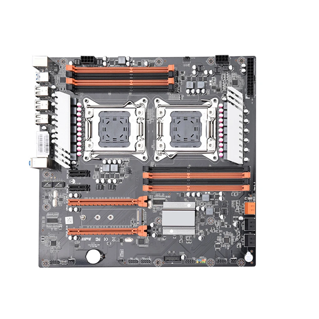 

Материнская плата для компьютера с двумя процессорами LGA 2011, материнская плата с M.2 DDR3 слотами, аксессуары для компьютера