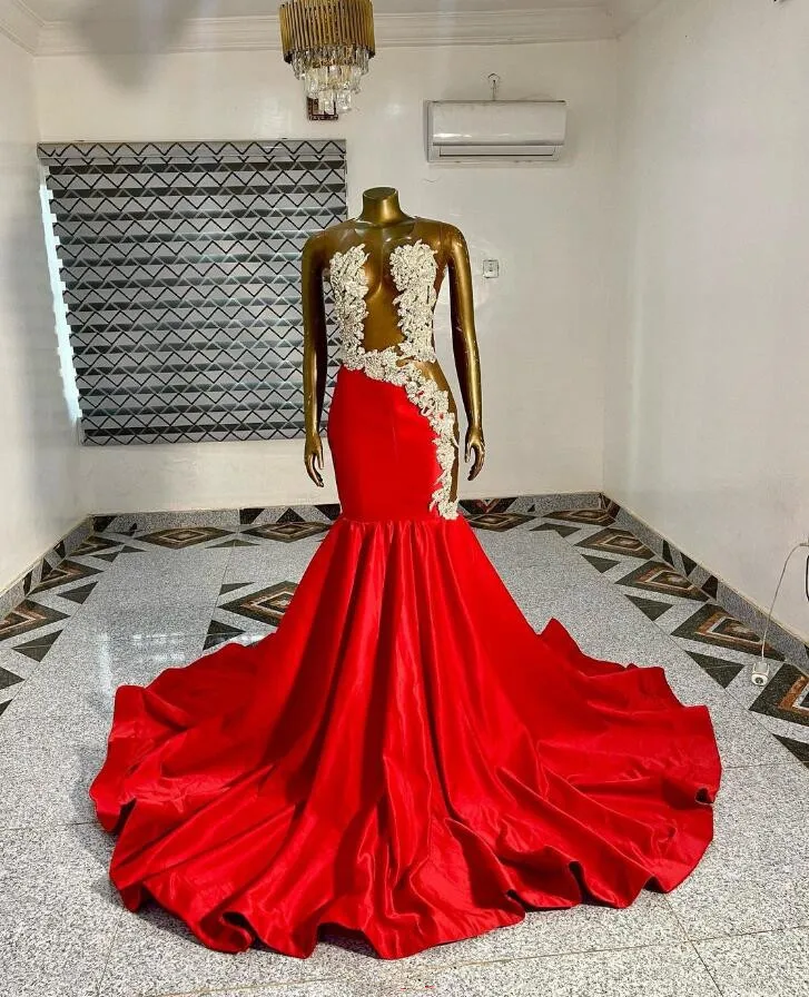 

2024 красное роскошное Черное женское платье для выпускного вечера из прозрачной сетки с бусинами и аппликацией на день рождения