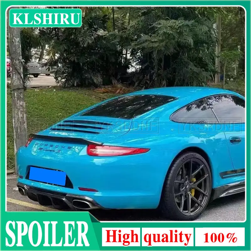

Заднее крыло в стиле VRT для Porsche Carrera 911 991 2012 2013 2014 2015, черное углеродное волокно, задний спойлер