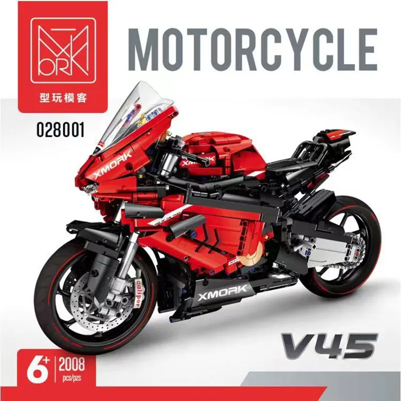 Город МОС модели мотоциклетных автомобилей строительные блоки совместимые с Lego