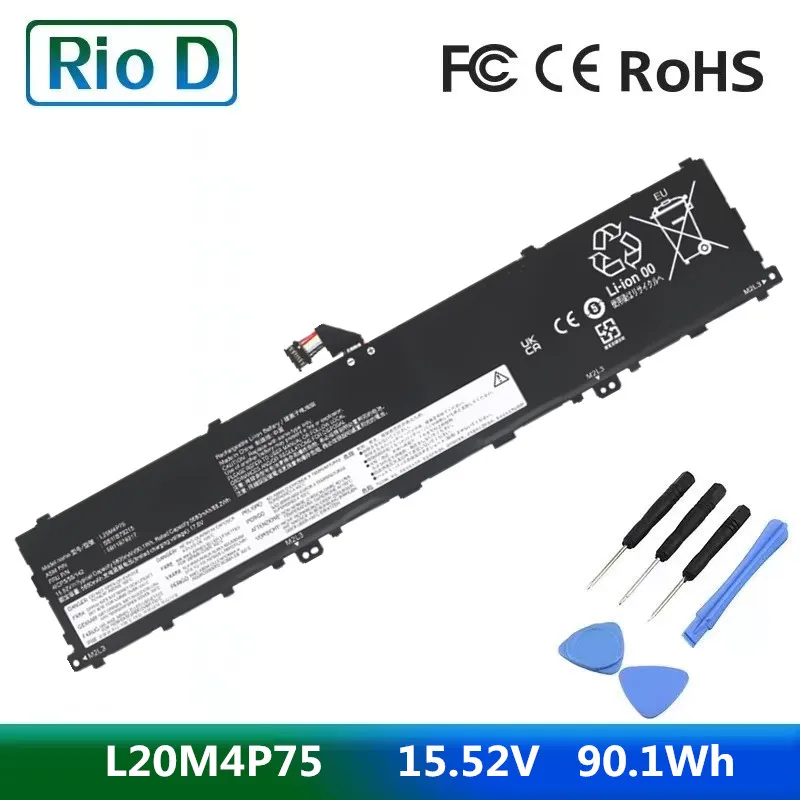 Аккумулятор L20D4P75 L20M4P75 15 48 в 5815 мАч 90 Вт-ч для ноутбука Lenovo ThinkPad P1 G4 20Y30003GE X1 Extreme Gen 4