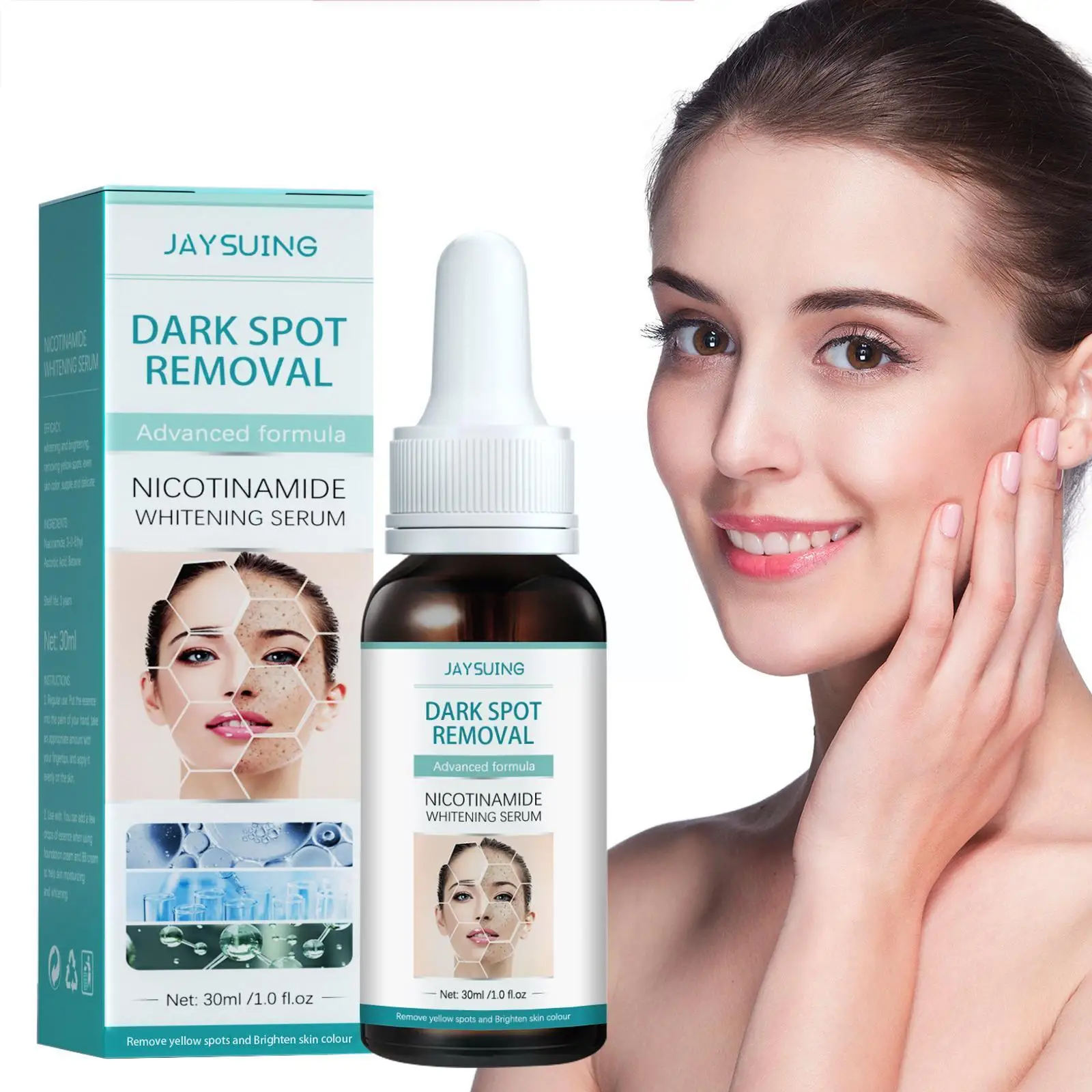 

30ml Dark Spot Remover Whitening Serum Face Serum Brighten Remover Essence Dark Blemish Freckle Corrector Skin Spot Care Fa N7J7