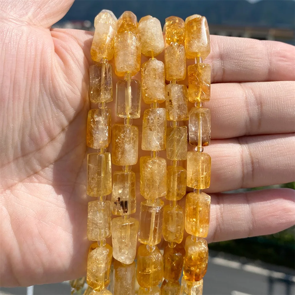 Аквамариновые бусины для изготовления ювелирных изделий 8x12 мм