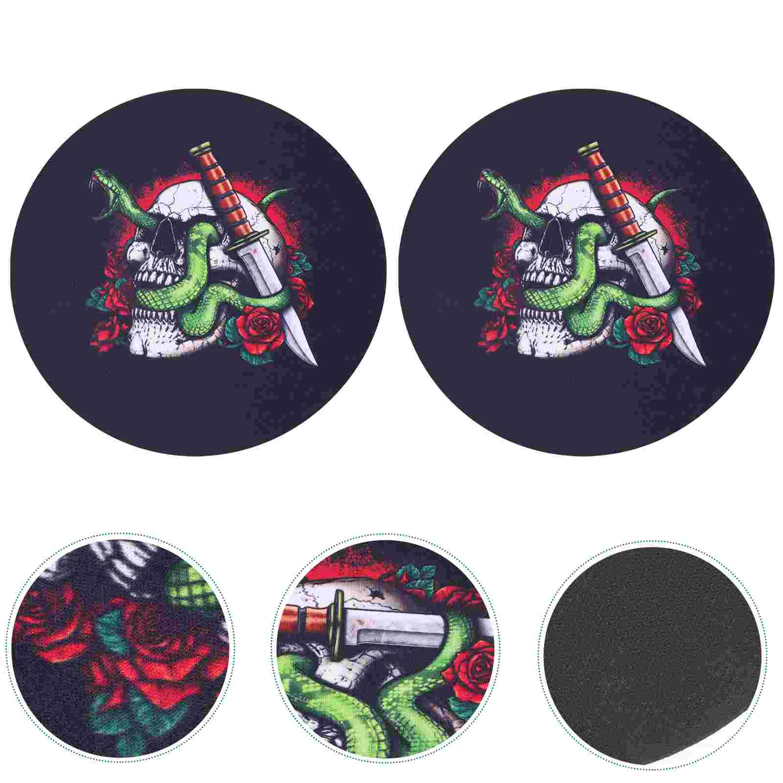 

2pcs Ergonomic Pads Mats Round Pads Office Desk Pads