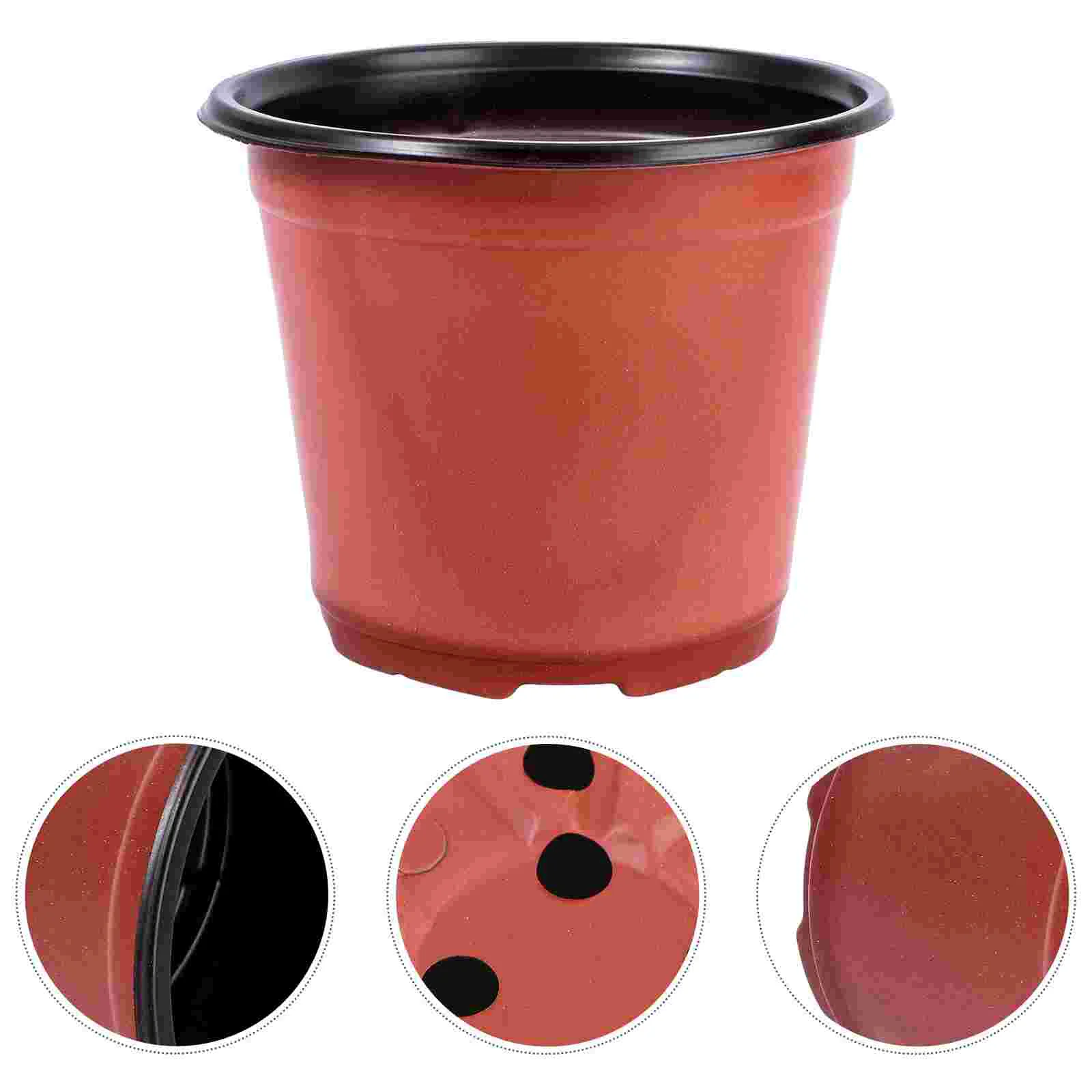 

Pots Plastic Flower Pot Decorative Planter Nursery Garden Indoor Succulent Outdoor Succulents Gardening Containers Planters Home