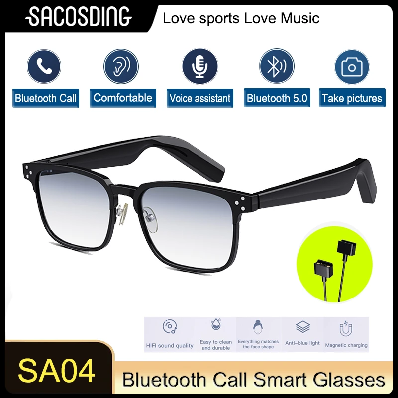 

Smart Glasses Wireless Bluetooth-compatible Hands-Free Calling Music Audio Sport Headset Eyewear Intelligent Eyeglasses For Men