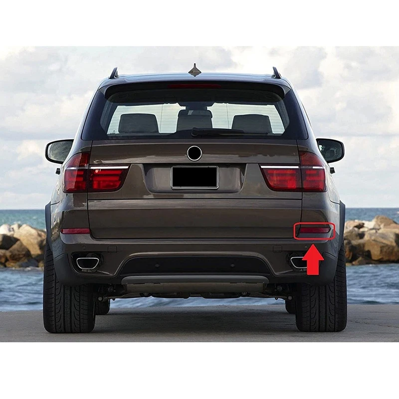 1 пара левый и правый задний бампер отражатель наклейка крышка для-BMW E70 X5 2007-2013