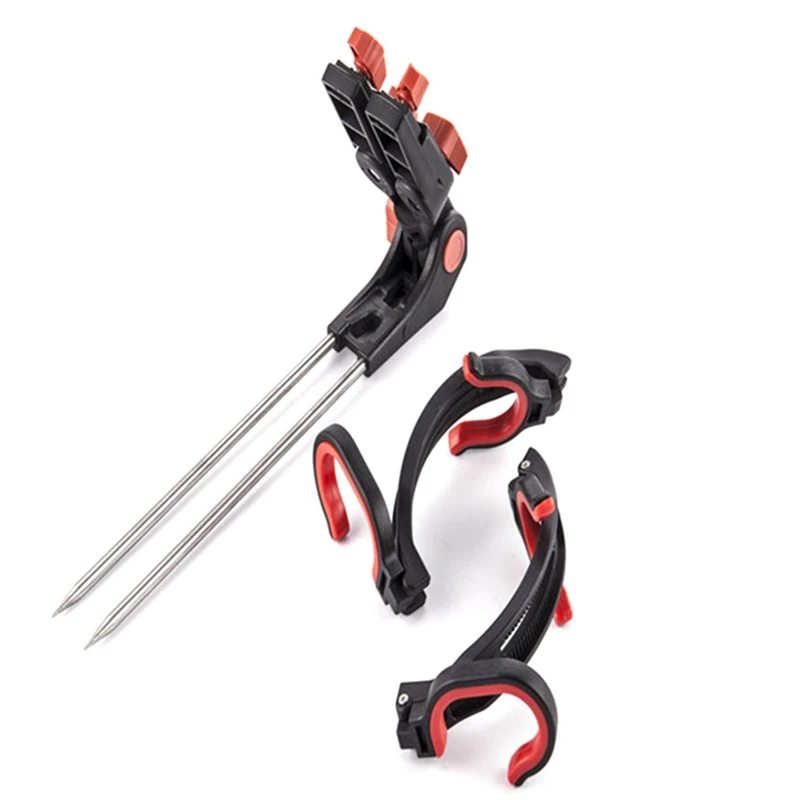 

Fishing Rod Bracket Double Rod Holder T Inserted Into The Ground, Double Turret, Double-Headed Rod Rack, Universal Rack Rod