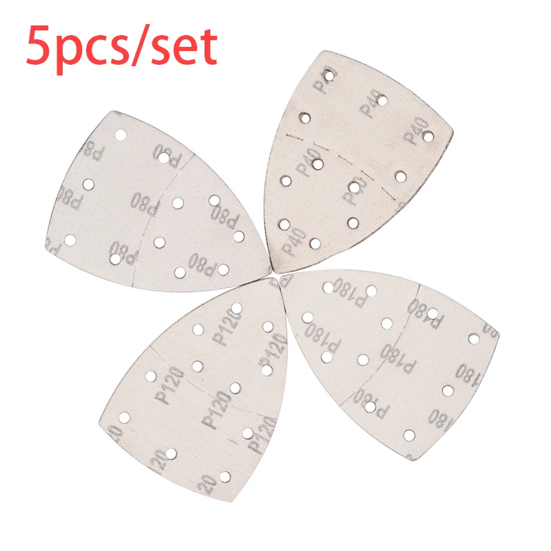 

5pcs 150mm Mouse Sanding Sheets Paper Hook and Loop Sander Pads 11-Holes Sand Paper Grits 40/80/120/180 For Bosch Sanders