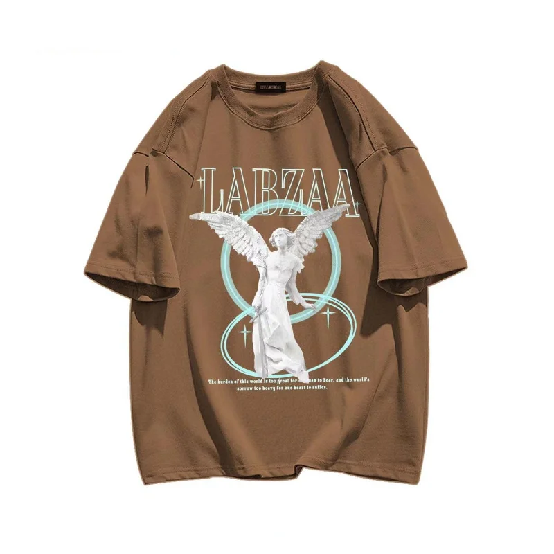 

Summer Men's T Shirts Trend Statue Art Print Oversized Streetwear Oversized Hip-Hop Fashion Short Sleeve T-Shirt Free Shipping