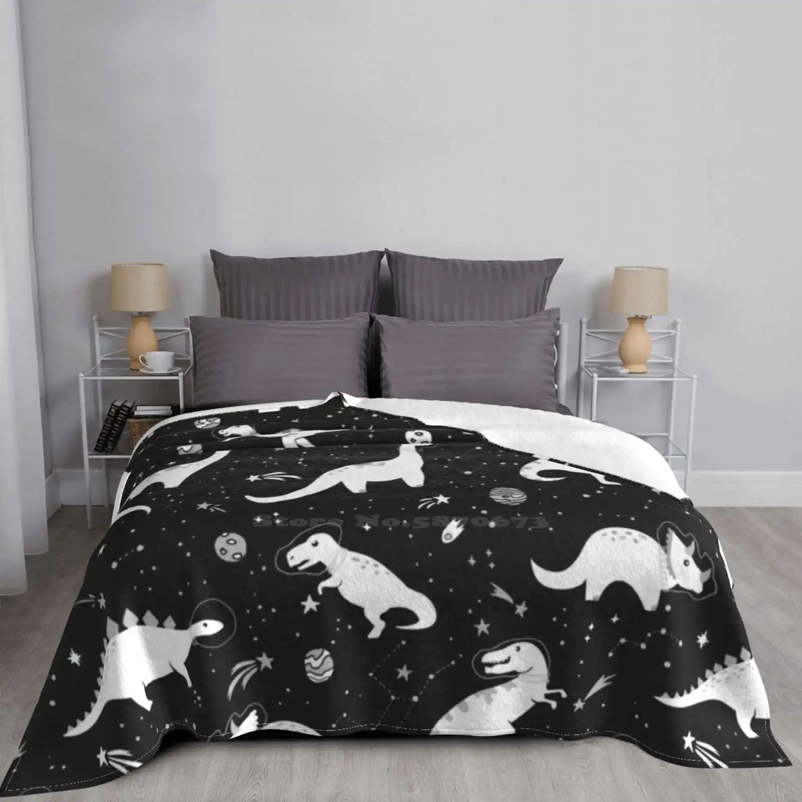Космические динозавры бестселлер домашнее фланелевое одеяло для комнаты