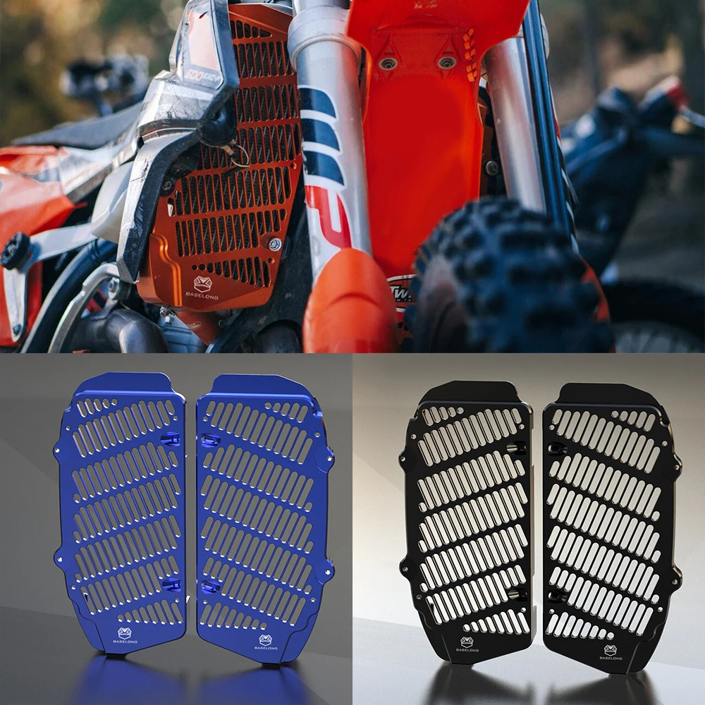 For KTM Husqvarna EXC SXF XCF SX XC EXCF 125 250 300 350 400 450 500 2017-2023 2022 Radiator Guard Grill Cover Protector Grille