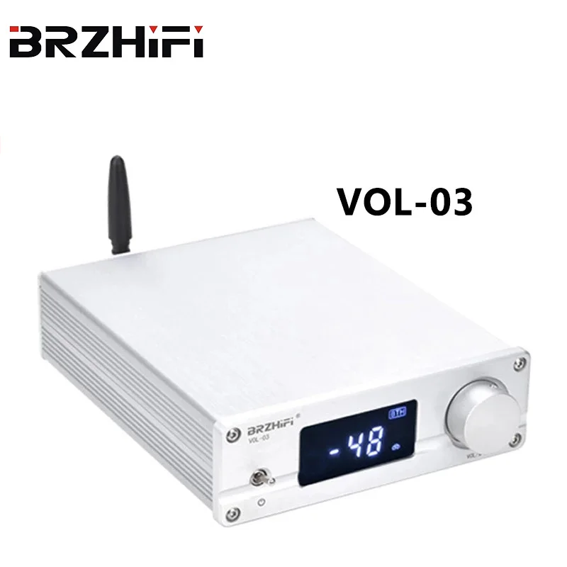 

BRZHIFI VOL03 Preamplifier Bluetooth 5.0 QCC3008 Support SBC AAC APTX HiFi Digital Audio Amp For Power Amplifier Active Speakers