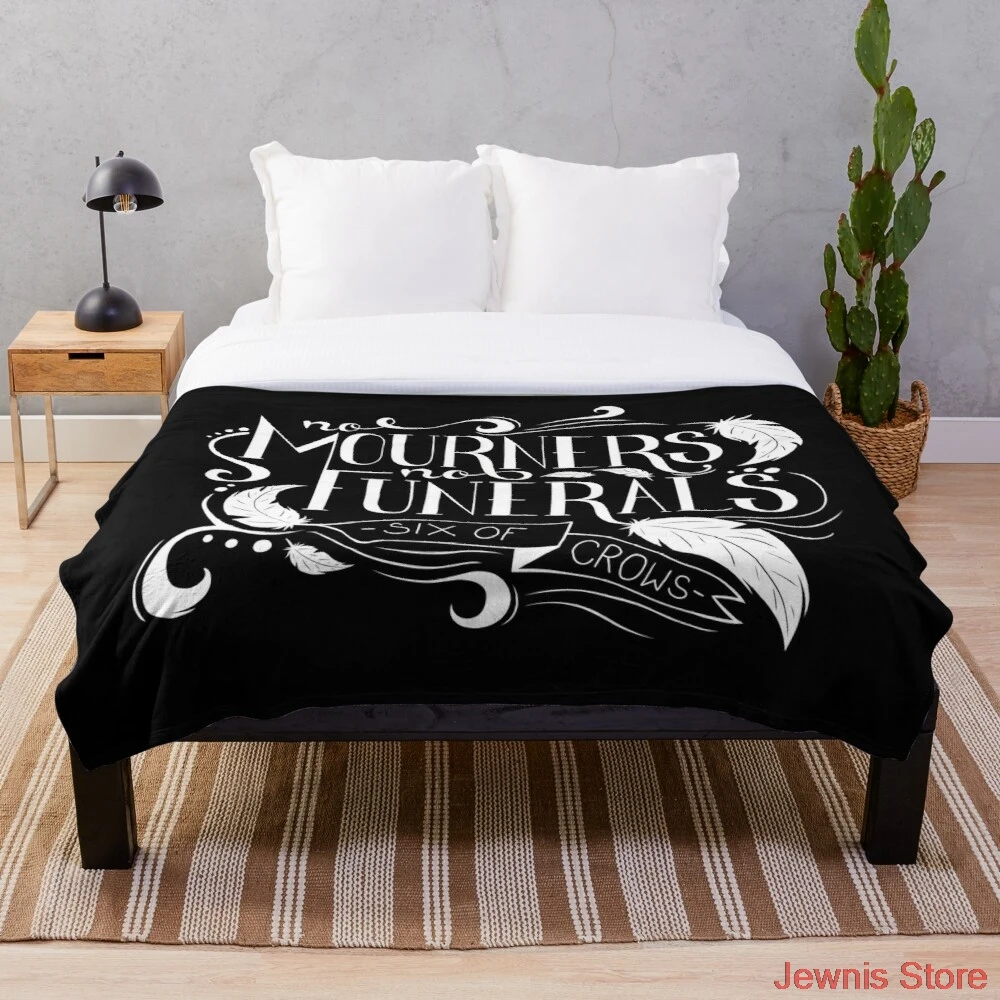 

No Mourners No Funerals Typography Throw Blanket Fleeceon Bed/Crib/Couch Adult Baby Girls Boys Kids Gift