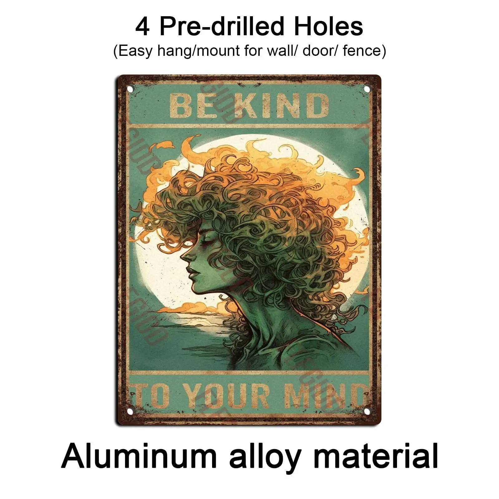 FLFGIDD алюминиевые жестяные знаки будьте добры к вашему разуму металлические для